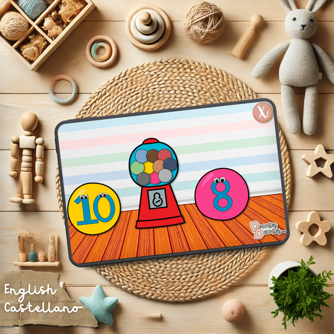 Counting Gums Game - Contando chicles - PowerPoint