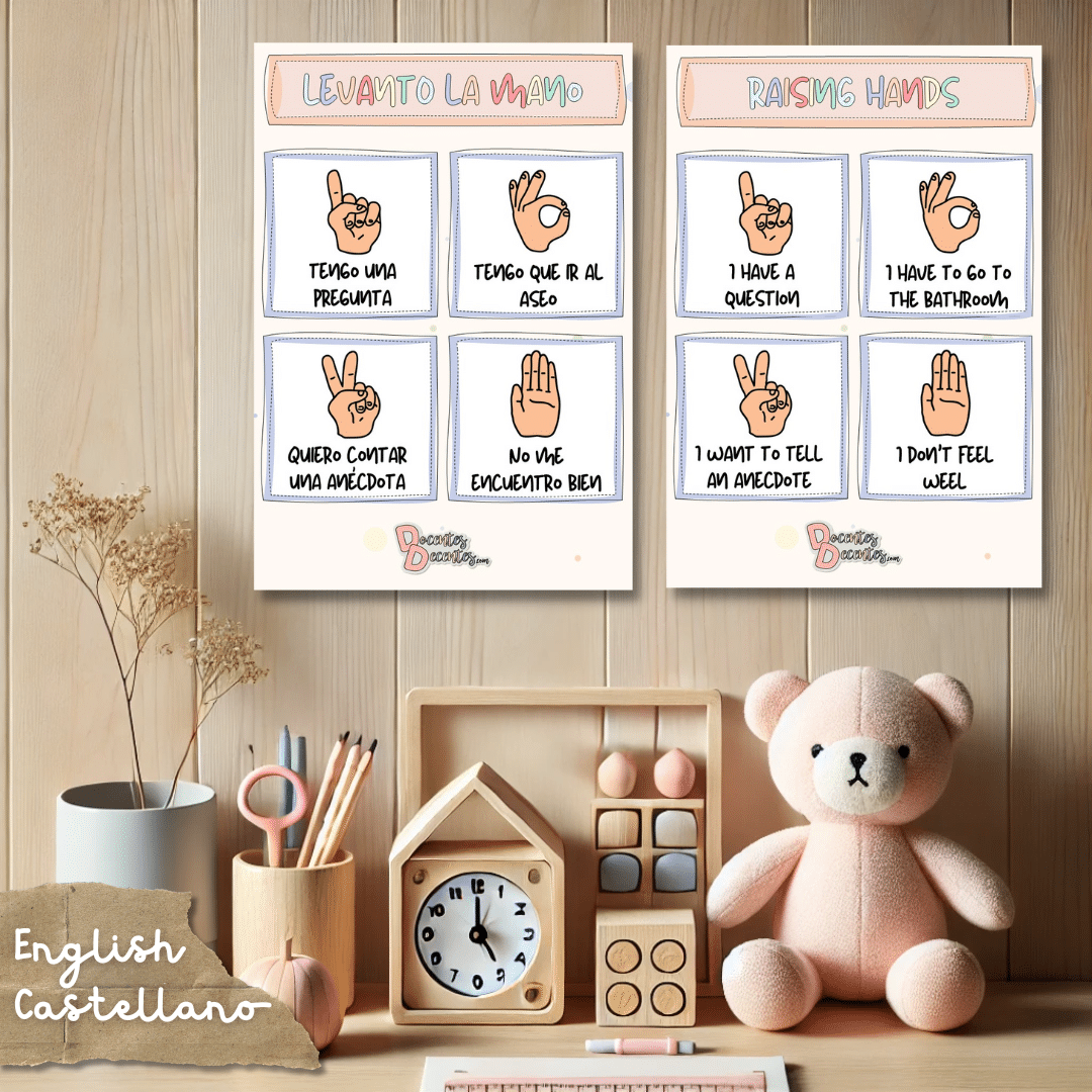 Raise your Hand Poster - Póster para levantar la mano