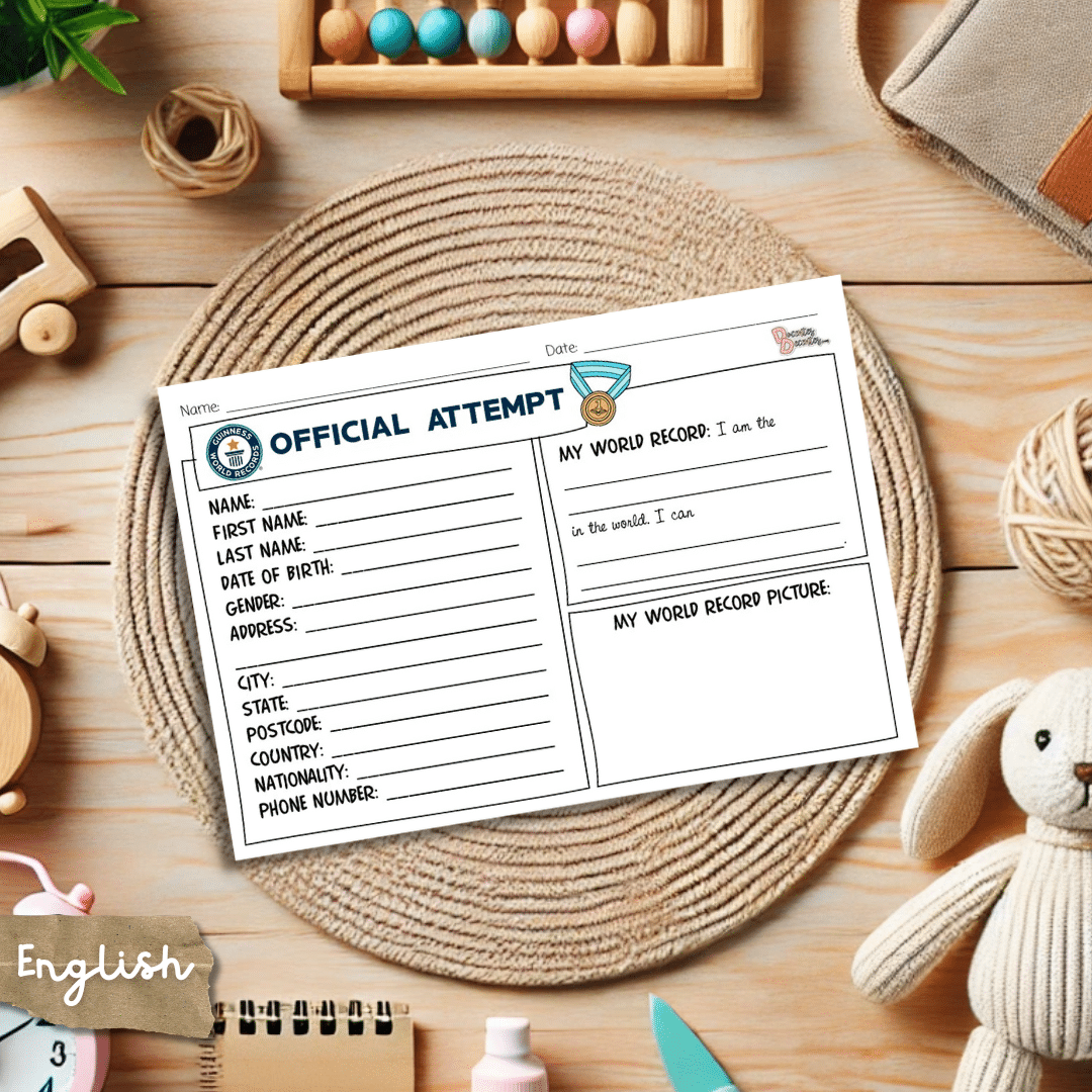 Guinness World Record Application Form TEMPLATE